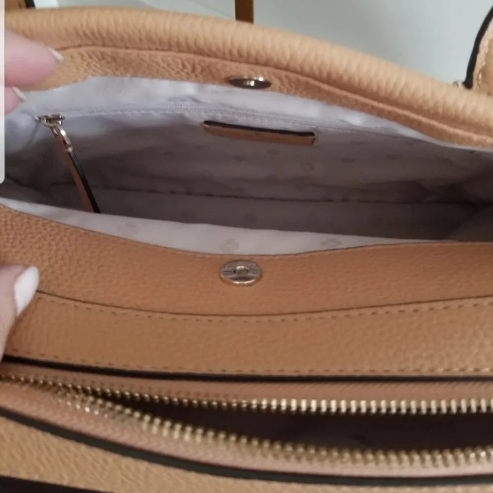 SOLD! NWT KATE SPADE ♠️ MARYAM PALMER DRIVER PEBBLED LEATHER Tiramisu/Tan - Picture 10 of 16